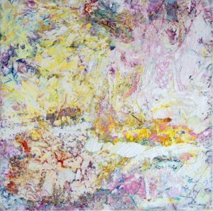 Anne Smart, Broderie Landings, 2014, oil on board