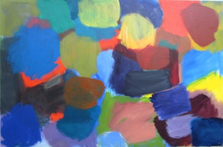 Calendula Landing, 2013, oil on canvas, 80x120cm