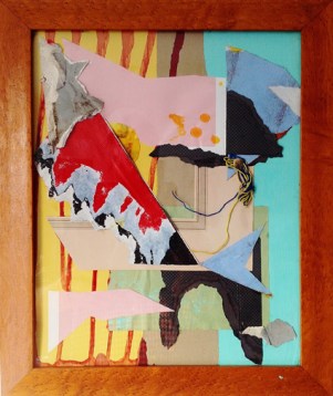 'Pirate'. 2013. 42cmX32cm. Mixed media in found frame.