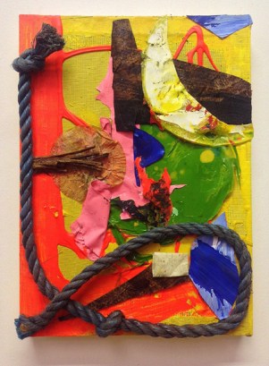 'Rope Burn (1). 2014. 36cmX26. Mixed media collage.
