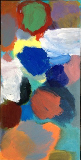 Split Shift, 2013, oil on canvas, 100x50cm