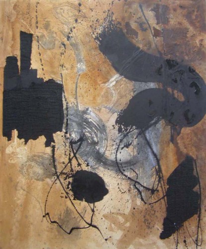 Untitled-3 acrylic ink and mixed media on canvas, 6ft x 5ft