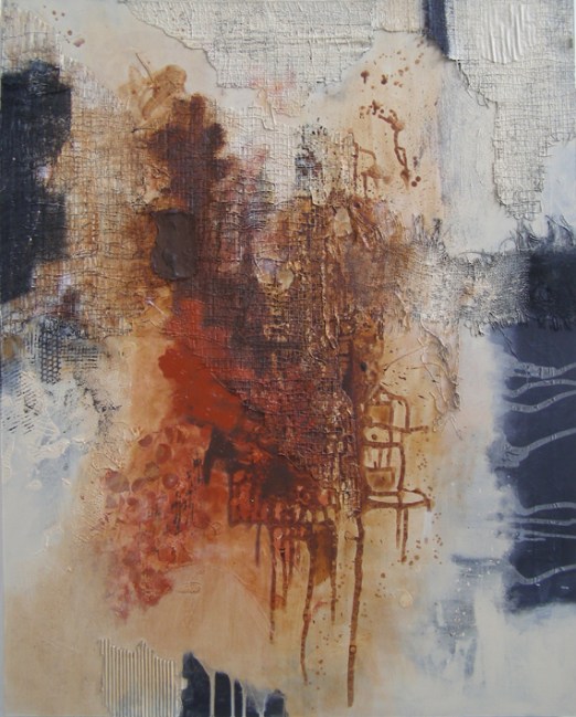 Untitled-3 acrylic and mixed media on canvas, 5ft x 4ft, 2016